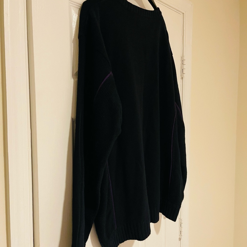 Men’s FedEx Stan Herman Full Zip Black/Purple Sweater Workwear Jacket Size XL - Picture 7 of 9